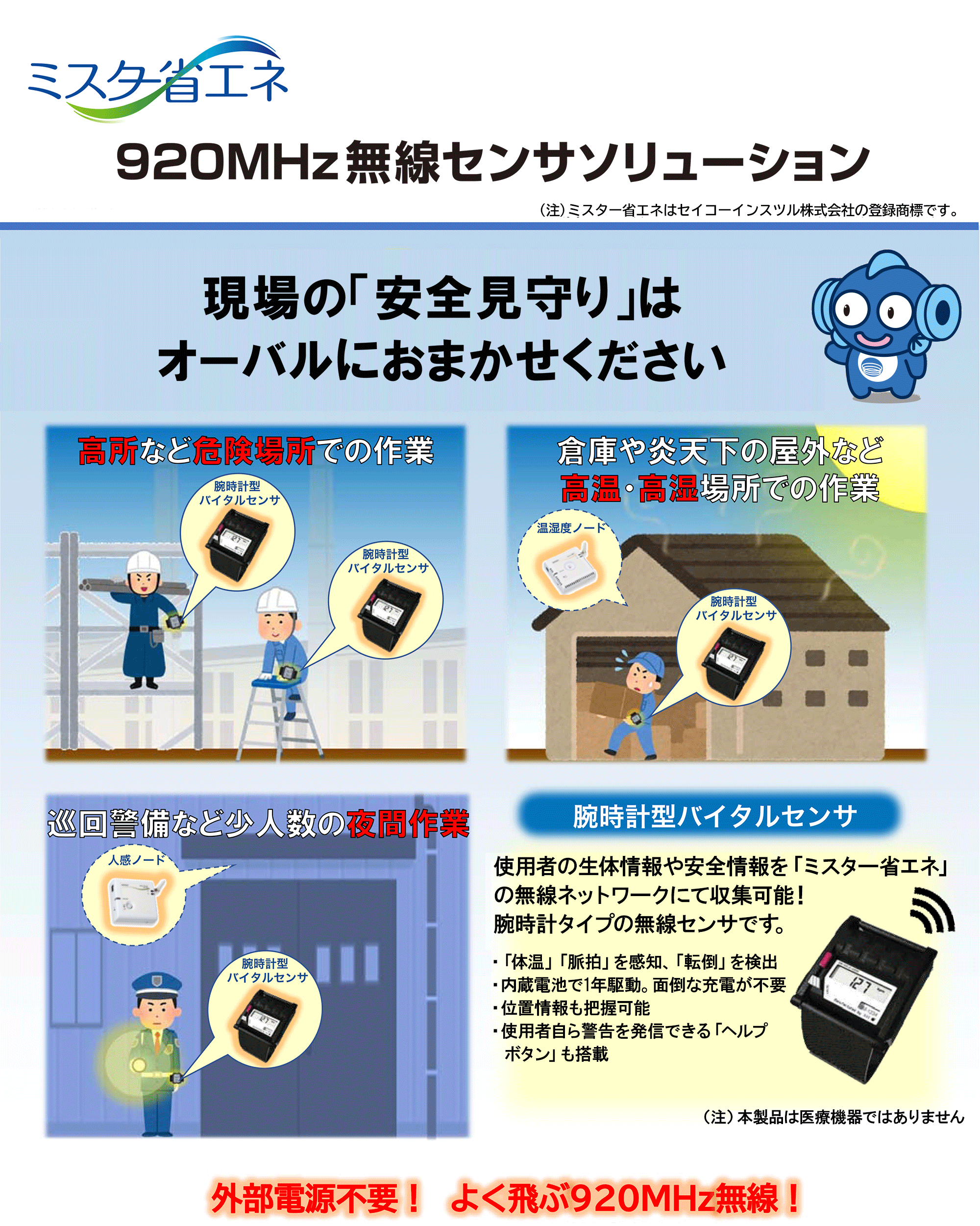 ミスター省エネ　920MHz 無線センサソリューション